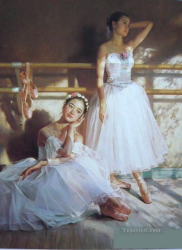 Dancing Ballet Painting - Ballerinas Guan Zeju01